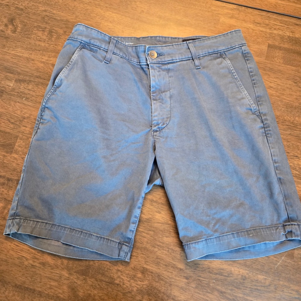 AG Adriano Goldschmied Wanderer Slim Short Mens 29 Blue Chino‎ Shorts 1197BRS